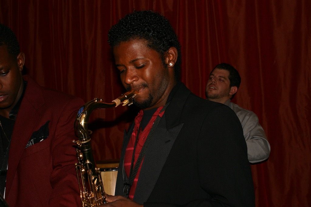 Jean on saxophones